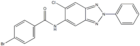 4-bromo-N-(6-chloro-2-phenyl-2H-1,2,3-benzotriazol-5-yl)benzamide Struktur