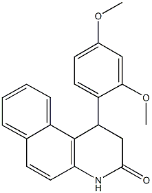 1-(2,4-dimethoxyphenyl)-1,4-dihydrobenzo[f]quinolin-3(2H)-one Struktur