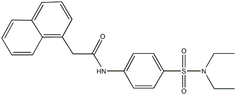 N-{4-[(diethylamino)sulfonyl]phenyl}-2-(1-naphthyl)acetamide Struktur