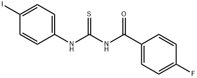 N-(4-fluorobenzoyl)-N'-(4-iodophenyl)thiourea Struktur