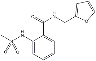 N-(2-furylmethyl)-2-[(methylsulfonyl)amino]benzamide Struktur