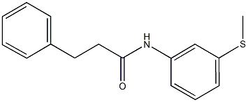 N-[3-(methylsulfanyl)phenyl]-3-phenylpropanamide Struktur