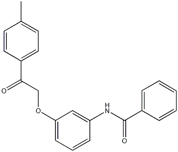 N-{3-[2-(4-methylphenyl)-2-oxoethoxy]phenyl}benzamide Struktur