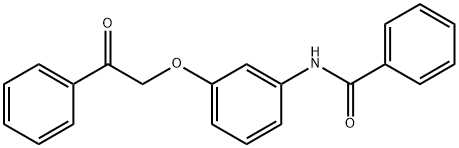 N-[3-(2-oxo-2-phenylethoxy)phenyl]benzamide Struktur