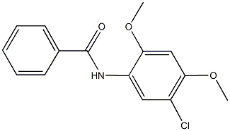 N-(5-chloro-2,4-dimethoxyphenyl)benzamide Struktur