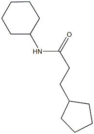 N-cyclohexyl-3-cyclopentylpropanamide Struktur