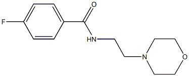 4-fluoro-N-[2-(4-morpholinyl)ethyl]benzamide Struktur