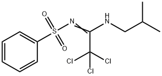 N-(2,2,2-trichloro-N-isobutylethanimidoyl)benzenesulfonamide Struktur