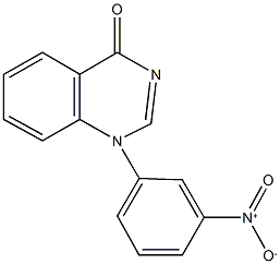 1-{3-nitrophenyl}-4(1H)-quinazolinone Struktur