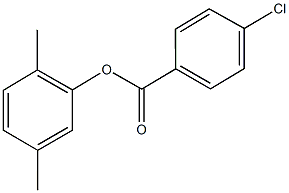 2,5-dimethylphenyl 4-chlorobenzoate Struktur