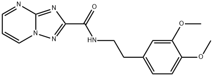 N-[2-(3,4-dimethoxyphenyl)ethyl][1,2,4]triazolo[1,5-a]pyrimidine-2-carboxamide Struktur