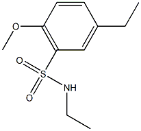 N,5-diethyl-2-methoxybenzenesulfonamide Struktur