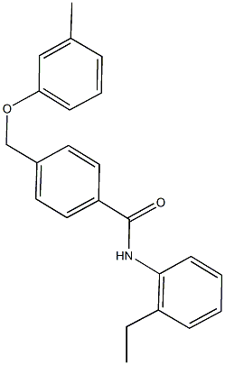 N-(2-ethylphenyl)-4-[(3-methylphenoxy)methyl]benzamide Struktur