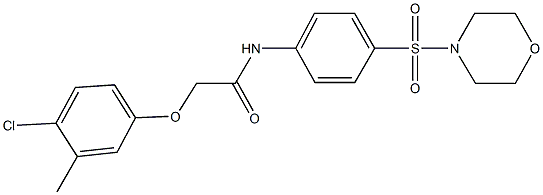 2-(4-chloro-3-methylphenoxy)-N-[4-(4-morpholinylsulfonyl)phenyl]acetamide Struktur