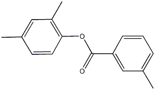 2,4-dimethylphenyl 3-methylbenzoate Struktur