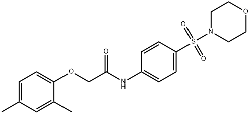 2-(2,4-dimethylphenoxy)-N-[4-(4-morpholinylsulfonyl)phenyl]acetamide Struktur