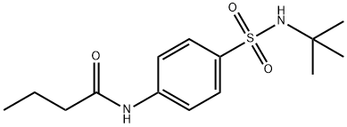 N-{4-[(tert-butylamino)sulfonyl]phenyl}butanamide Struktur