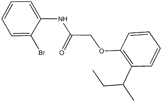 N-(2-bromophenyl)-2-(2-sec-butylphenoxy)acetamide Struktur