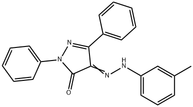 1,3-diphenyl-1H-pyrazole-4,5-dione 4-[(3-methylphenyl)hydrazone] Struktur