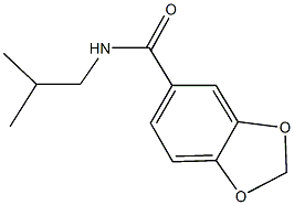 N-isobutyl-1,3-benzodioxole-5-carboxamide Struktur