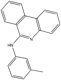 N-(3-methylphenyl)-N-(6-phenanthridinyl)amine Struktur