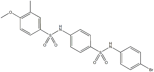 N-{4-[(4-bromoanilino)sulfonyl]phenyl}-4-methoxy-3-methylbenzenesulfonamide Structure