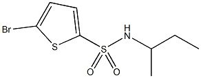 5-bromo-N-(sec-butyl)-2-thiophenesulfonamide Struktur