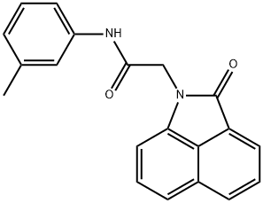 N-(3-methylphenyl)-2-(2-oxobenzo[cd]indol-1(2H)-yl)acetamide Struktur