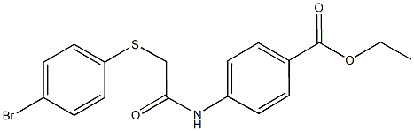 ethyl 4-({[(4-bromophenyl)sulfanyl]acetyl}amino)benzoate Struktur