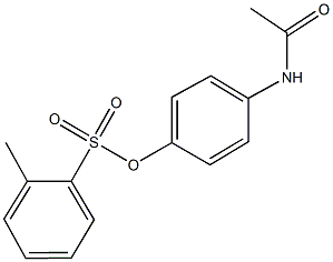 4-(acetylamino)phenyl 2-methylbenzenesulfonate Struktur