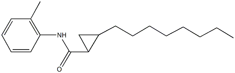 N-(2-methylphenyl)-2-octylcyclopropanecarboxamide Struktur