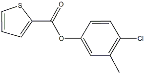 4-chloro-3-methylphenyl thiophene-2-carboxylate Struktur