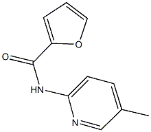 N-(5-methyl-2-pyridinyl)-2-furamide Struktur