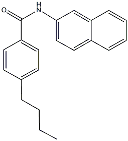 4-butyl-N-(2-naphthyl)benzamide Struktur