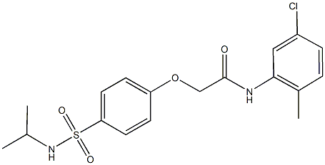 N-(5-chloro-2-methylphenyl)-2-{4-[(isopropylamino)sulfonyl]phenoxy}acetamide Struktur