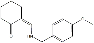 2-{[(4-methoxybenzyl)amino]methylene}cyclohexanone Struktur