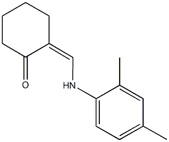 2-[(2,4-dimethylanilino)methylene]cyclohexanone Struktur