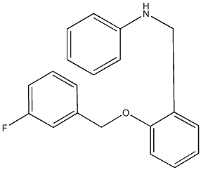 N-{2-[(3-fluorobenzyl)oxy]benzyl}-N-phenylamine Struktur