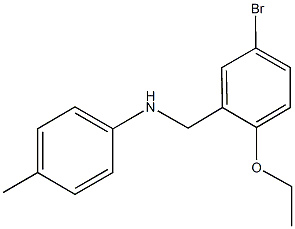 N-(5-bromo-2-ethoxybenzyl)-N-(4-methylphenyl)amine Struktur