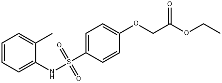 ethyl [4-(2-toluidinosulfonyl)phenoxy]acetate Struktur