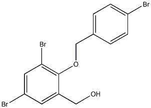 {3,5-dibromo-2-[(4-bromobenzyl)oxy]phenyl}methanol Struktur