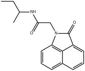 N-(sec-butyl)-2-(2-oxobenzo[cd]indol-1(2H)-yl)acetamide Struktur