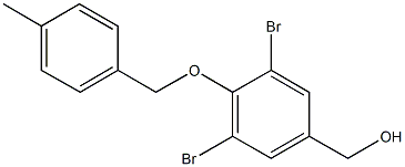 {3,5-dibromo-4-[(4-methylbenzyl)oxy]phenyl}methanol Struktur