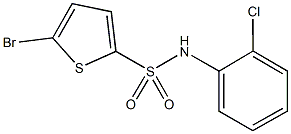 5-bromo-N-(2-chlorophenyl)-2-thiophenesulfonamide Struktur