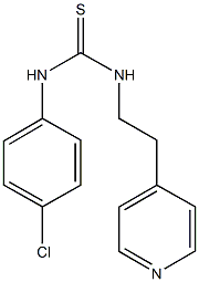 N-(4-chlorophenyl)-N'-[2-(4-pyridinyl)ethyl]thiourea Struktur