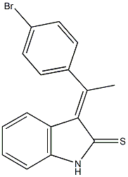 3-[1-(4-bromophenyl)ethylidene]-1,3-dihydro-2H-indole-2-thione Struktur