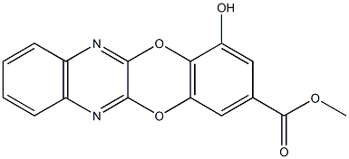 methyl 4-hydroxy[1,4]benzodioxino[2,3-b]quinoxaline-2-carboxylate Struktur