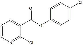 4-chlorophenyl 2-chloronicotinate Struktur