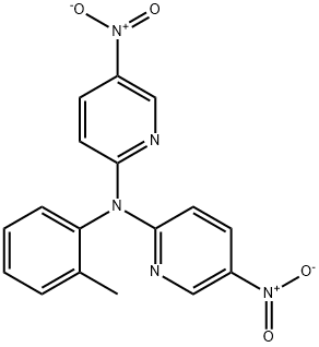 5-nitro-2-({5-nitro-2-pyridinyl}-2-methylanilino)pyridine Struktur