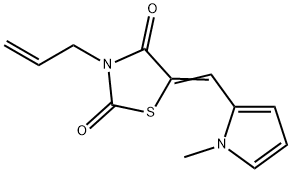 3-allyl-5-[(1-methyl-1H-pyrrol-2-yl)methylene]-1,3-thiazolidine-2,4-dione Struktur